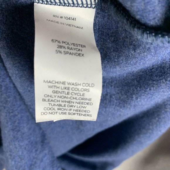 Alpine Design Shirt Mens XL Indigo Blue Heather Wanderful Knit Long Sleeve 7027 - Picture 8 of 8